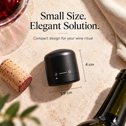 🍷 Mini Vacuum Wine Bottle Stopper – Airtight Freshness Sealer for Wine & Champagne