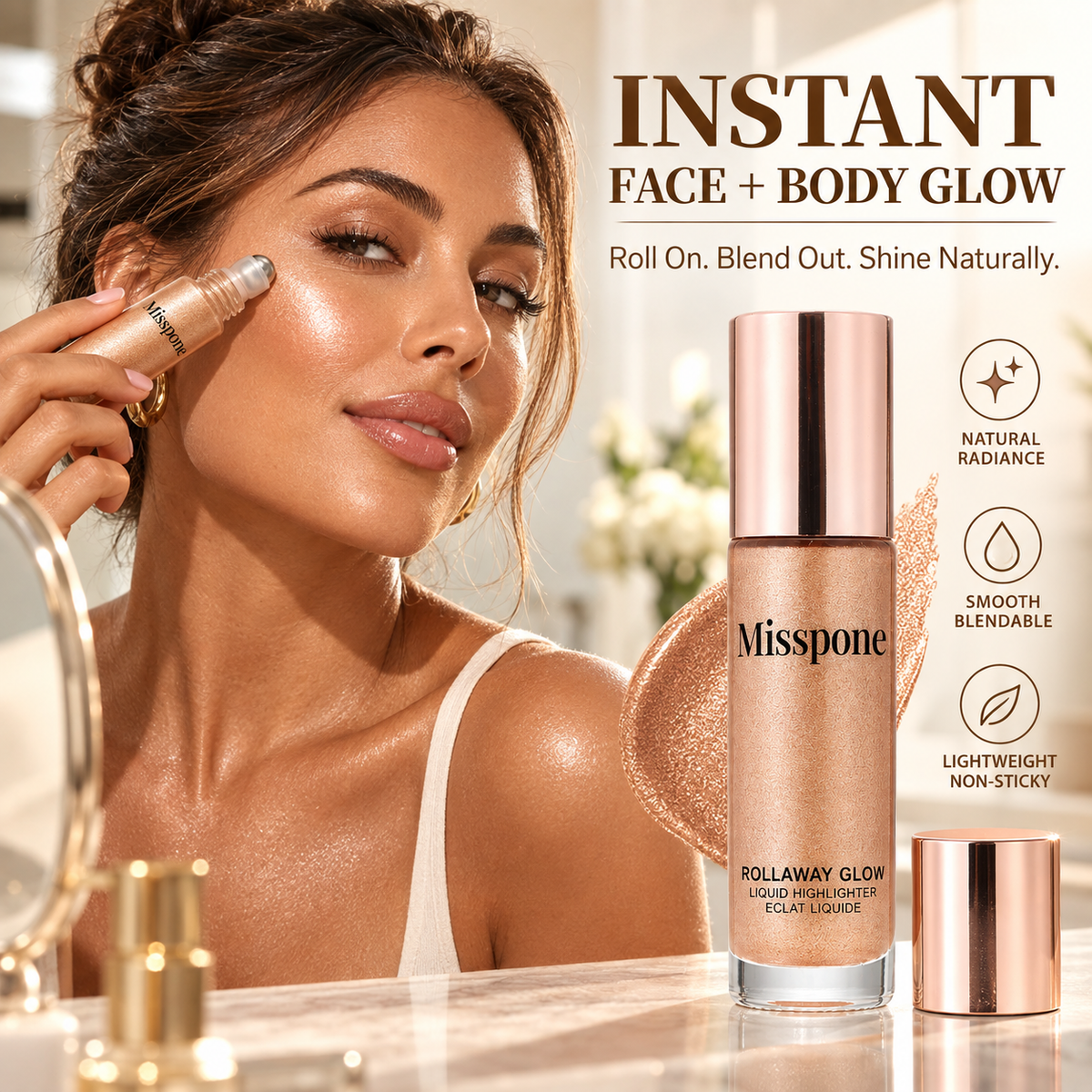 Radiant Glow Liquid Highlighter – Luminous Face & Body Shimmer