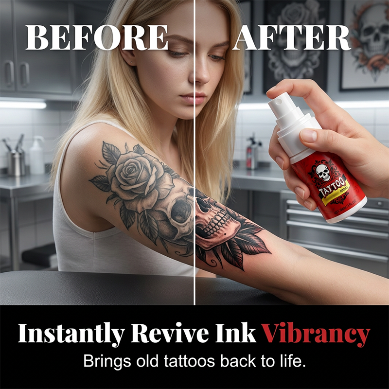 💥 60K+ sold!💉 Tattoo aftercare spray – ultra-fine mist. hydrates. revives ink vibrancy. 50% OFF! 🎨✨