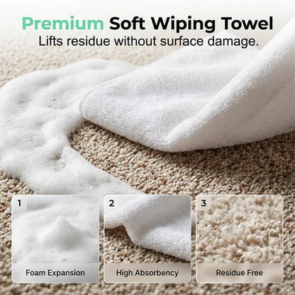 🔥Carpet Foam Stain Remover with Towel🔥